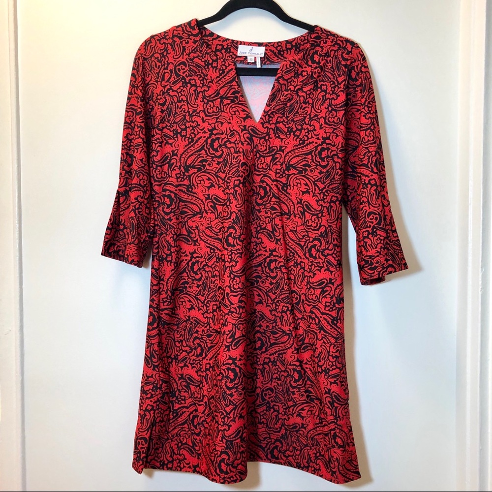Jude Connally Red & Black Dress/Tunic (Small)